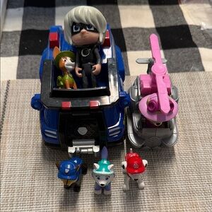 Action-Packed Kids Toy Set with Vehicles and Figures